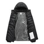 Heated Jacket 21-Zone Heating Hooded Water-Repellent Windproof Polyesters