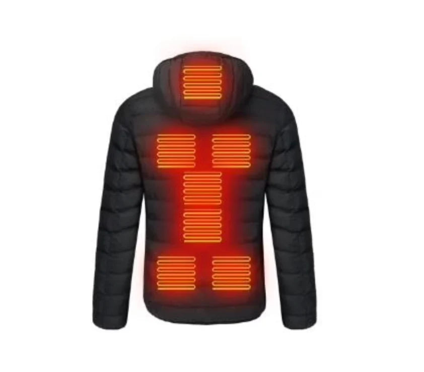 Heated Jacket Rechargeable 10-Hour 3 Heat Settings