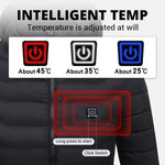 Heated Jacket Rechargeable 10-Hour 3 Heat Settings