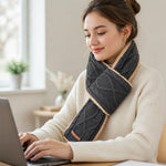 Heated Neck Warmer USB-C Rechargeable 3 Heat Settings Washable Cotton