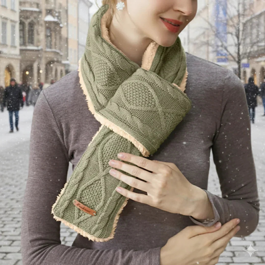 Heated Neck Warmer USB-C Rechargeable 3 Heat Settings Washable Cotton