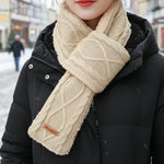 Heated Neck Warmer USB-C Rechargeable 3 Heat Settings Washable Cotton