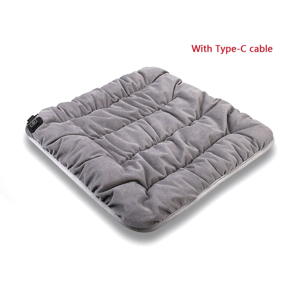 Heated Seat Cushion USB-Powered Three Heat Settings