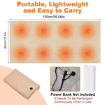 Heated Shawl Blanket Eight-Zone Heating Cotton Blend