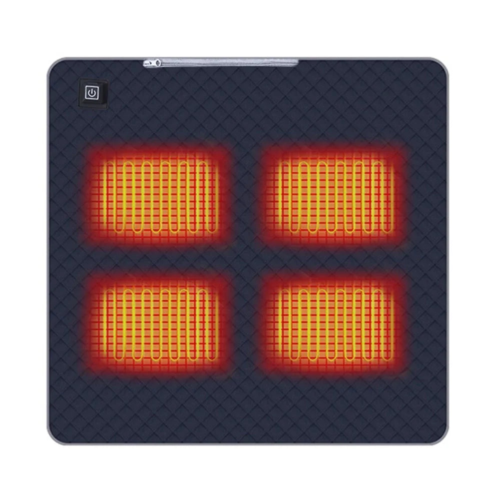 Heated Sleeping Pad USB-Powered Foldable Quilted Multi-Zone Heat