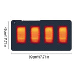 Heated Sleeping Pad USB-Powered Foldable Quilted Multi-Zone Heat