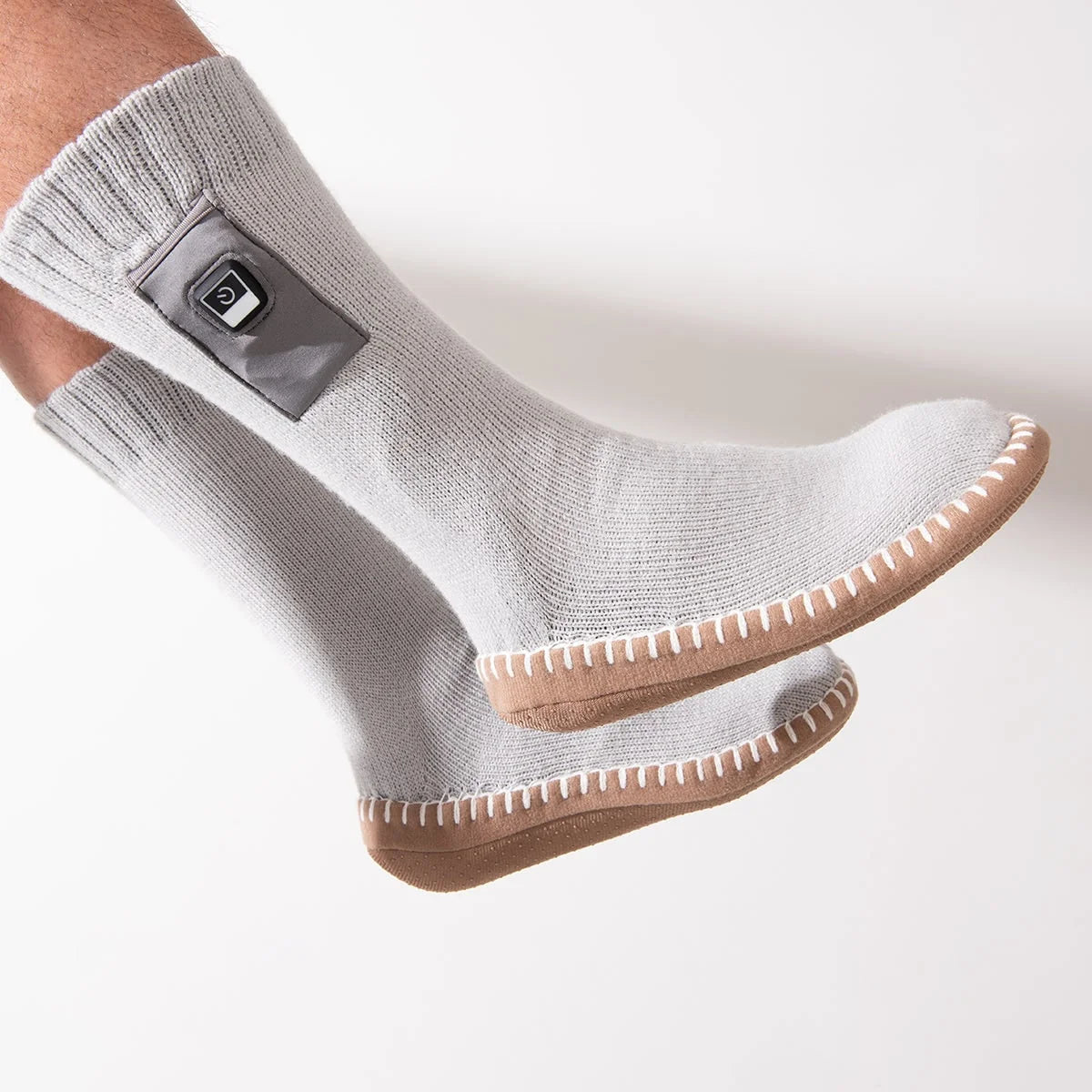 Heated Slipper Socks Rechargeable Adjustable Heat Non-Slip Sole