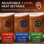 Heated Slippers 3 Heat Levels Anti-Slip Tread