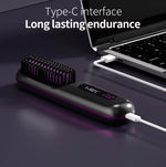 Heated Styling Brush Cordless Ceramic Bristles Scalp Protection