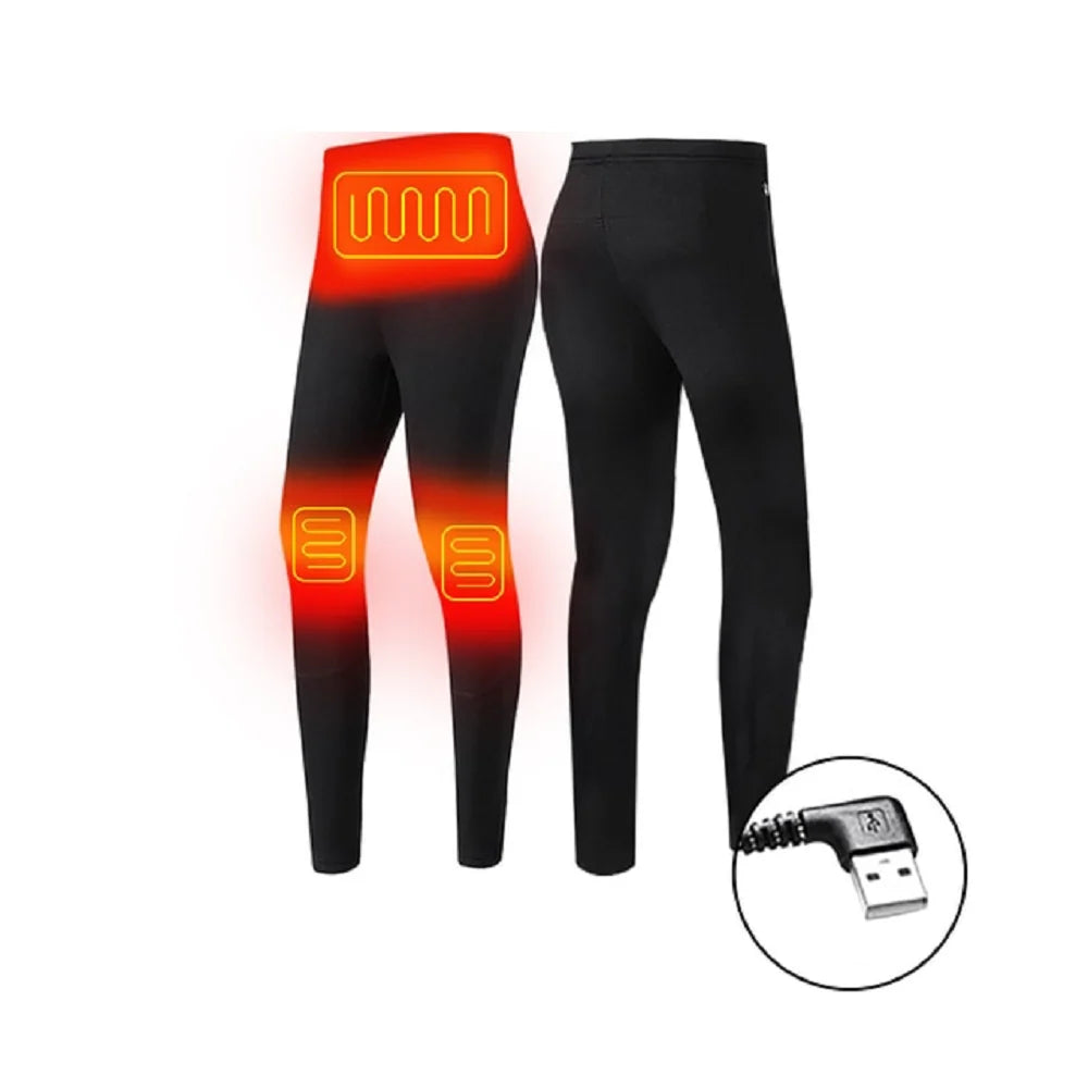 Heated Thermal Underwear Set 3 Heat Settings Four-Way Stretch