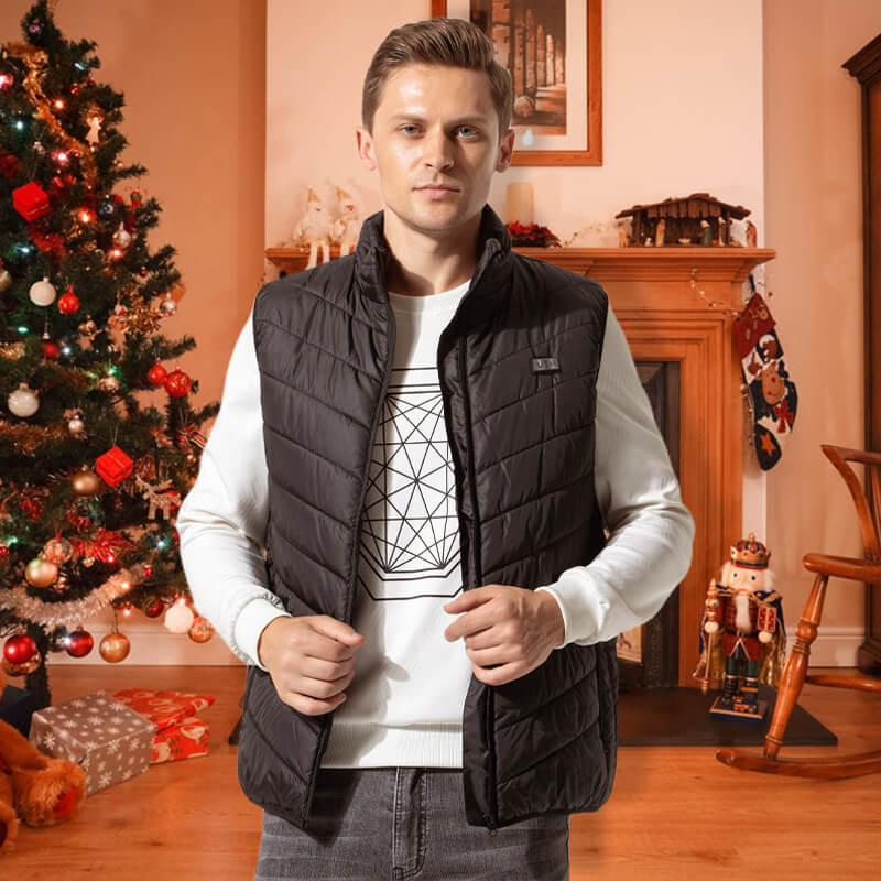 Heated Vest Graphene Zones USB-Powered Adjustable Heat