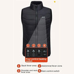 Heated Vest Rechargeable Multiple Heating Zones 4 Settings