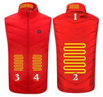 Heated Vest Slim Fit Carbon Fiber USB Powered