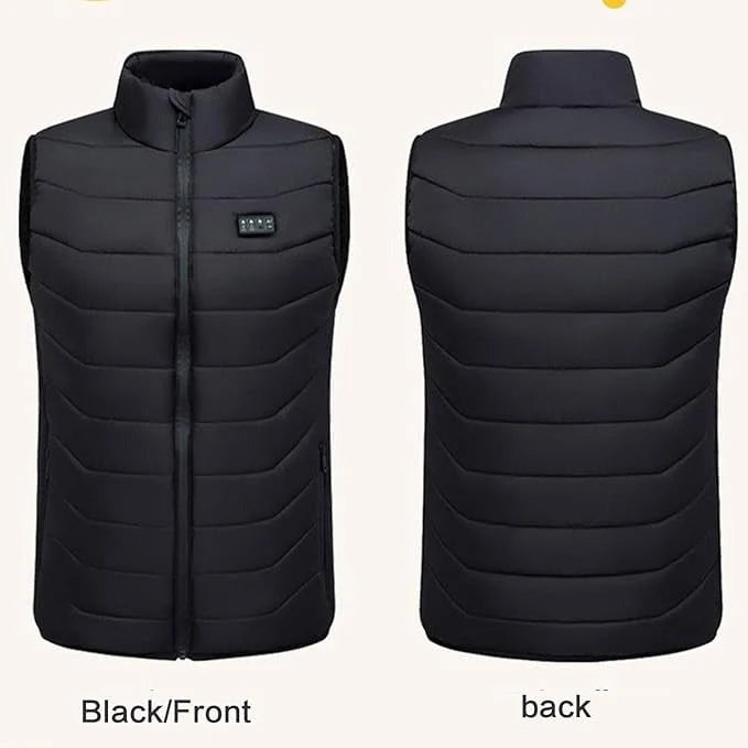 Heated Vest USB-Powered 28-Zone Heating Quilted Design