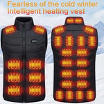 Heated Vest USB-Powered 28-Zone Heating Quilted Design