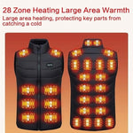 Heated Vest USB-Powered 28-Zone Heating Quilted Design