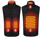 Heated Vest USB Powered 3 Heat Levels Windproof Polyester