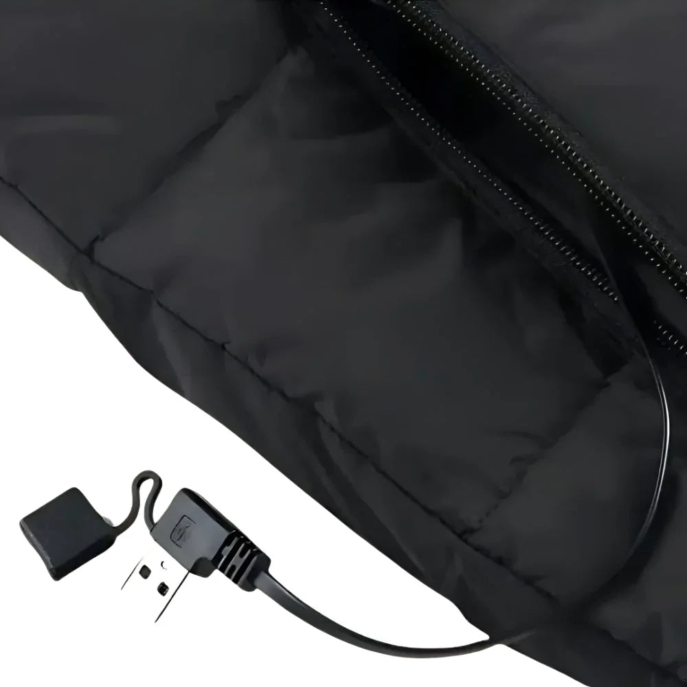 Heated Vest USB-Powered Nine Heating Zones Adjustable Heat Levels