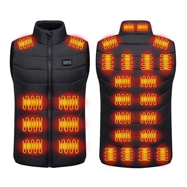 Heated Vest USB-Rechargeable Multi-Zone Four Heat Settings