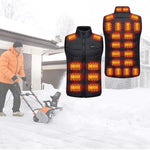 Heated Vest USB-Rechargeable Multi-Zone Four Heat Settings
