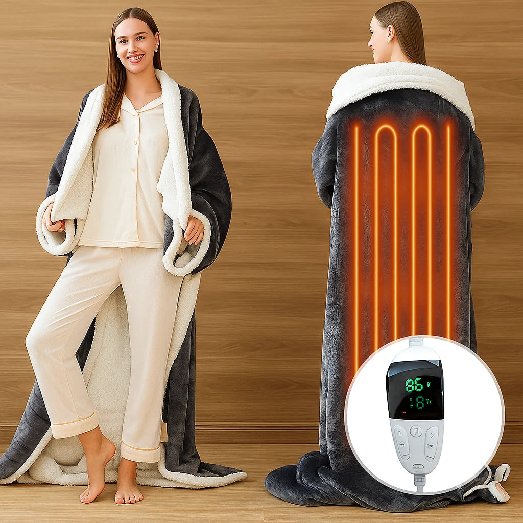 Heated Wearable Blanket Sleeves & Foot Pockets