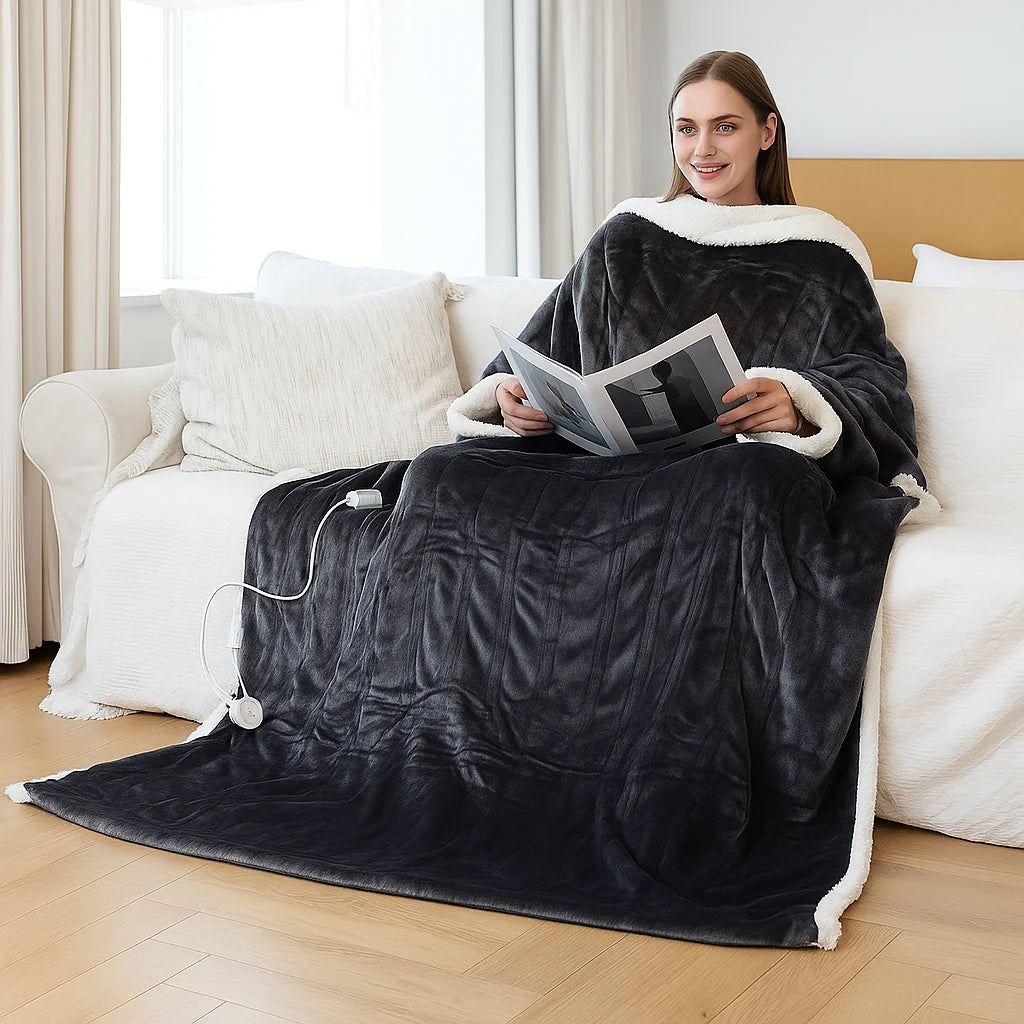 Heated Wearable Blanket Sleeves & Foot Pockets