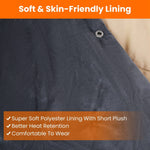 Heated Wrap Blanket Six-Zone USB-Powered with Pockets