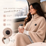 Heated Wrap Blanket USB-Powered Three Temperature Settings Machine-Washable