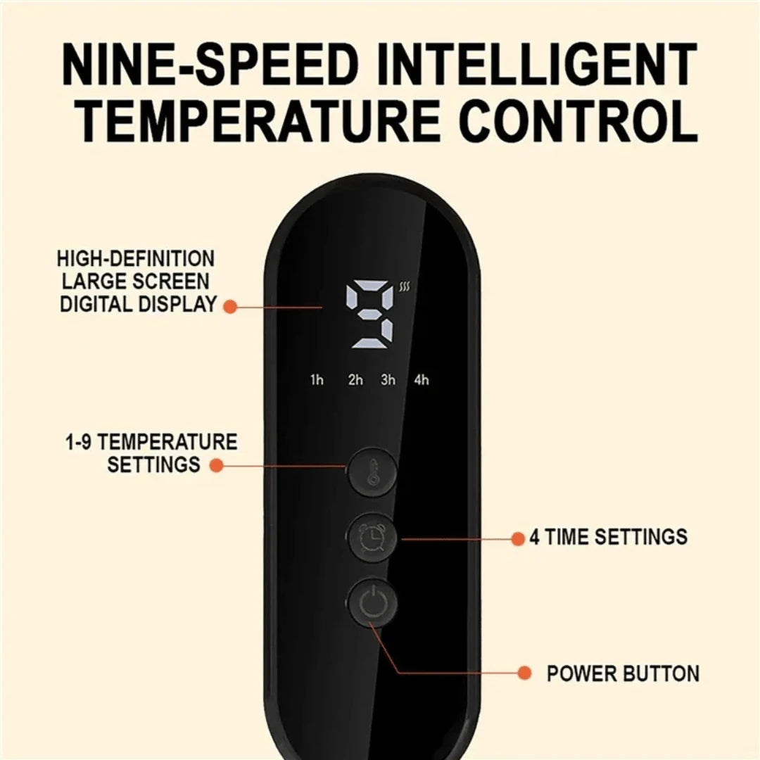 Heating Pad Microfleece 9 Heat Levels Auto Shutoff