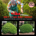Hedge Trimmer Cordless Ultra-Light One-Handed 20V Compatible