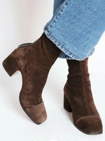 Heeled Boots Chunky Heel Side Zipper Non-Slip Sole