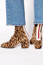 Heeled Boots Chunky Heel Side Zipper Non-Slip Sole