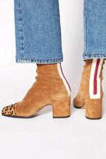 Heeled Boots Chunky Heel Side Zipper Non-Slip Sole