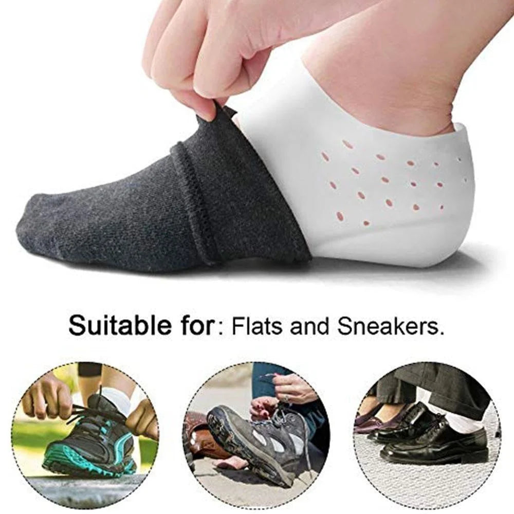Height-Increasing Insoles Silicone Non-Slip Four Lift Levels