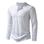 Henley Shirt 100% Cotton Slim Fit Lightweight
