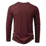 Henley Shirt 100% Cotton Slim Fit Lightweight