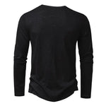 Henley Shirt 100% Cotton Slim Fit Lightweight