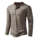 Henley Shirt 100% Cotton Slim Fit Lightweight