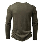 Henley Shirt 100% Cotton Slim Fit Lightweight