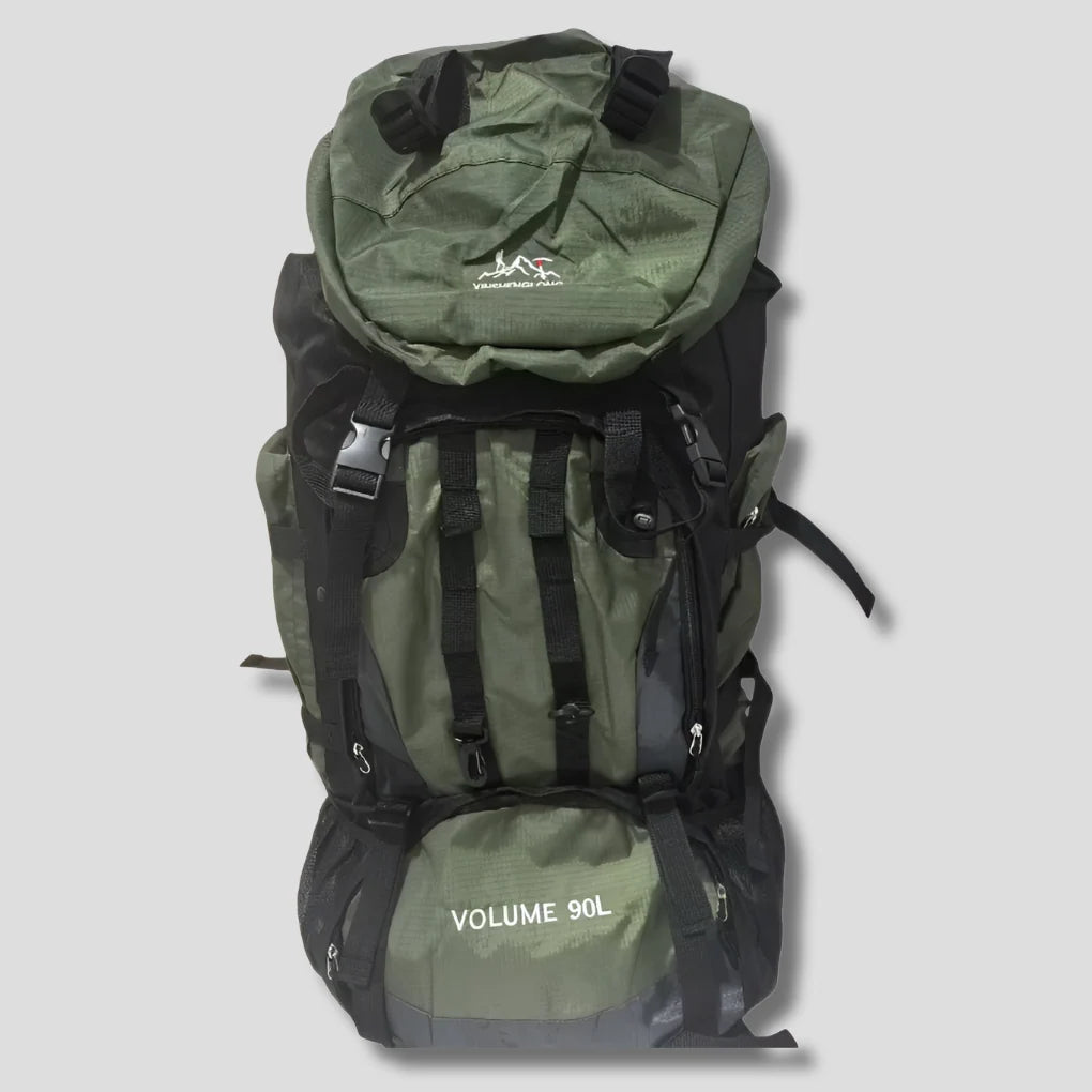 Hiking Backpack 90L Multi-Compartment Cushioned Straps