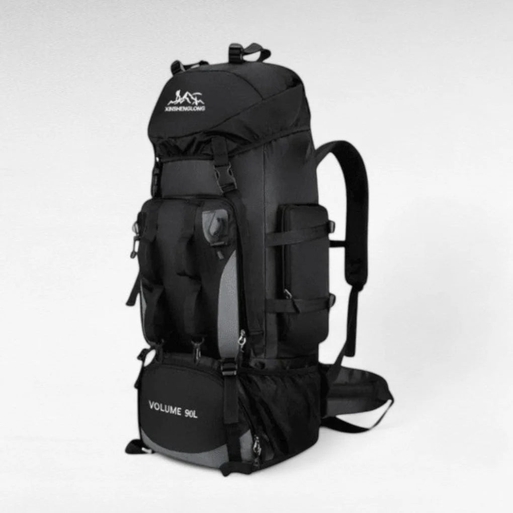 Hiking Backpack 90L Multi-Compartment Cushioned Straps
