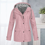 Hiking Jacket Waterproof Lightly Padded Adjustable Fit & Pockets
