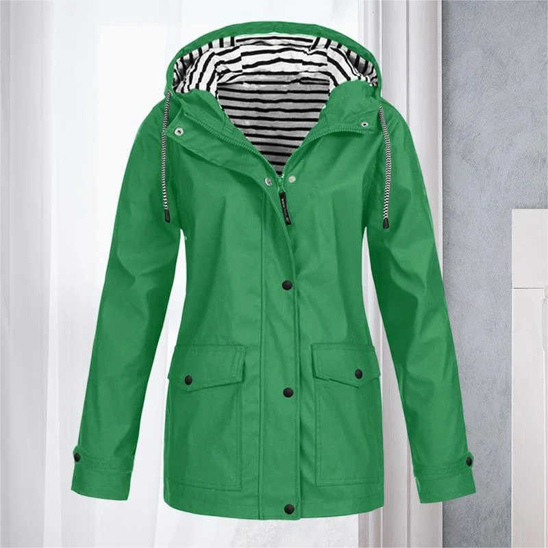 Hiking Jacket Waterproof Lightly Padded Adjustable Fit & Pockets