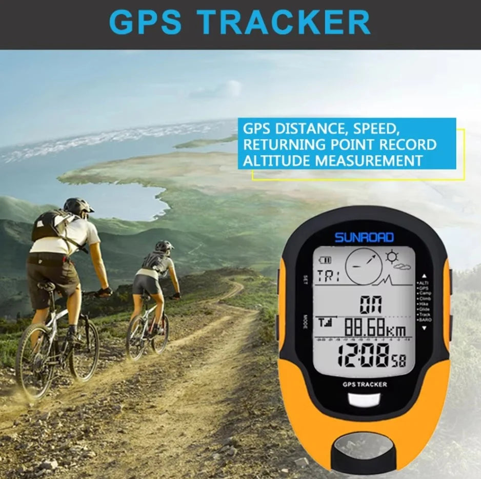 Hiking Navigation Device 4-In-1 Swiss Sensor Water-Resistant