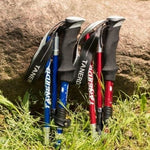 Hiking Poles Aluminum Foldable Quick-Lock EVA Foam Grip