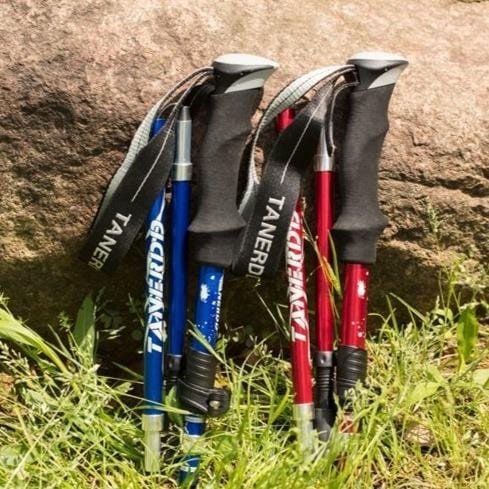 Hiking Poles Aluminum Foldable Quick-Lock EVA Foam Grip