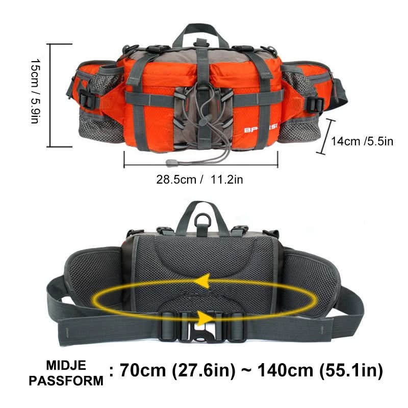 Hiking Waist Bag Waterproof Durable Nylon