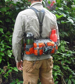 Hiking Waist Pack Dual Bottle Holders Water-Resistant
