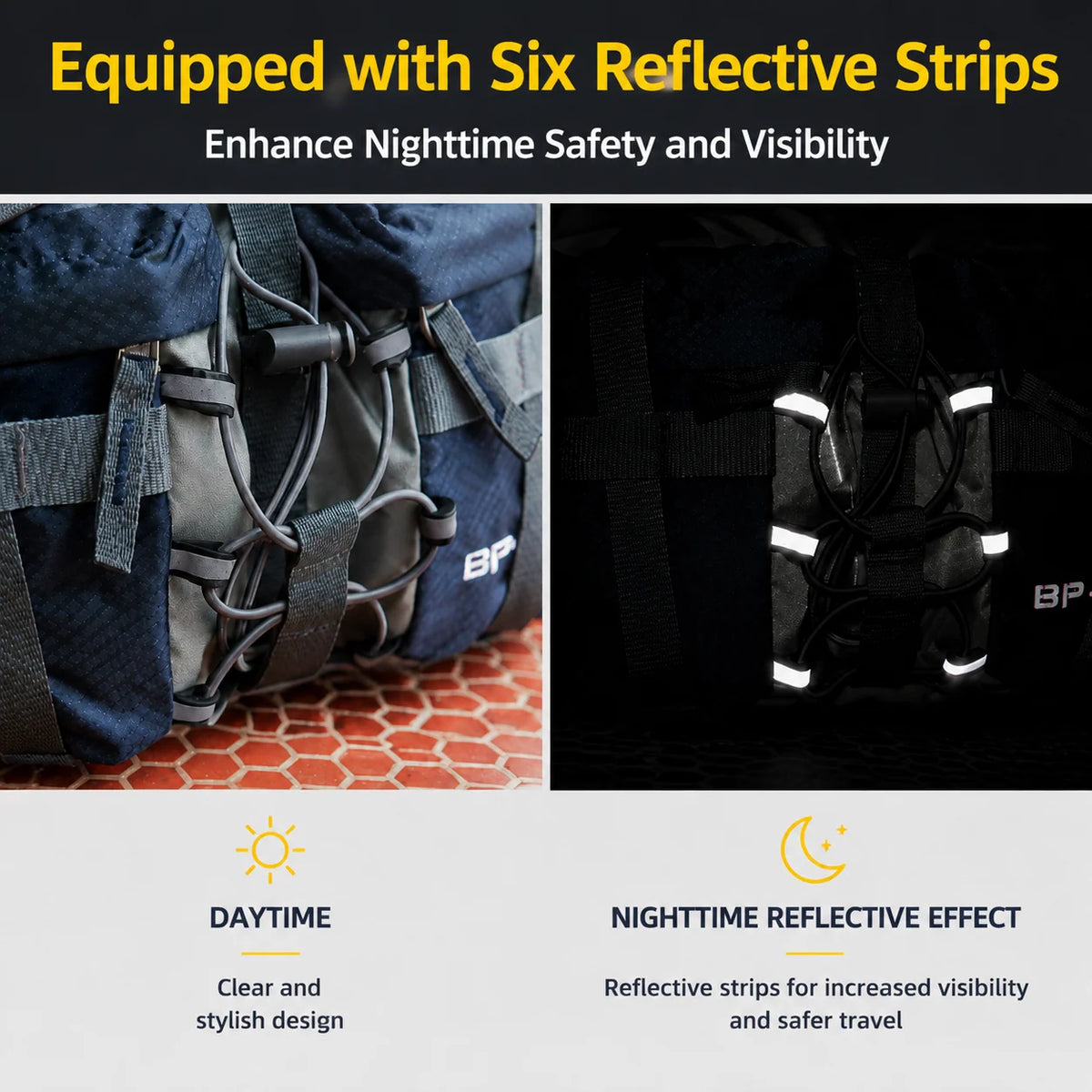 Hiking Waist Pack Dual Bottle Holders Water-Resistant