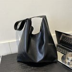 Hobo Bag Leather Spacious Shoulder Strap